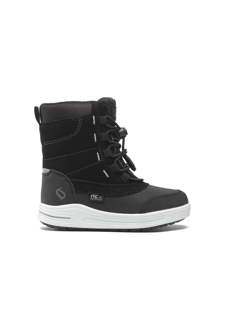 Leaf Cizme copii - 24964 - Piele naturala - Negru