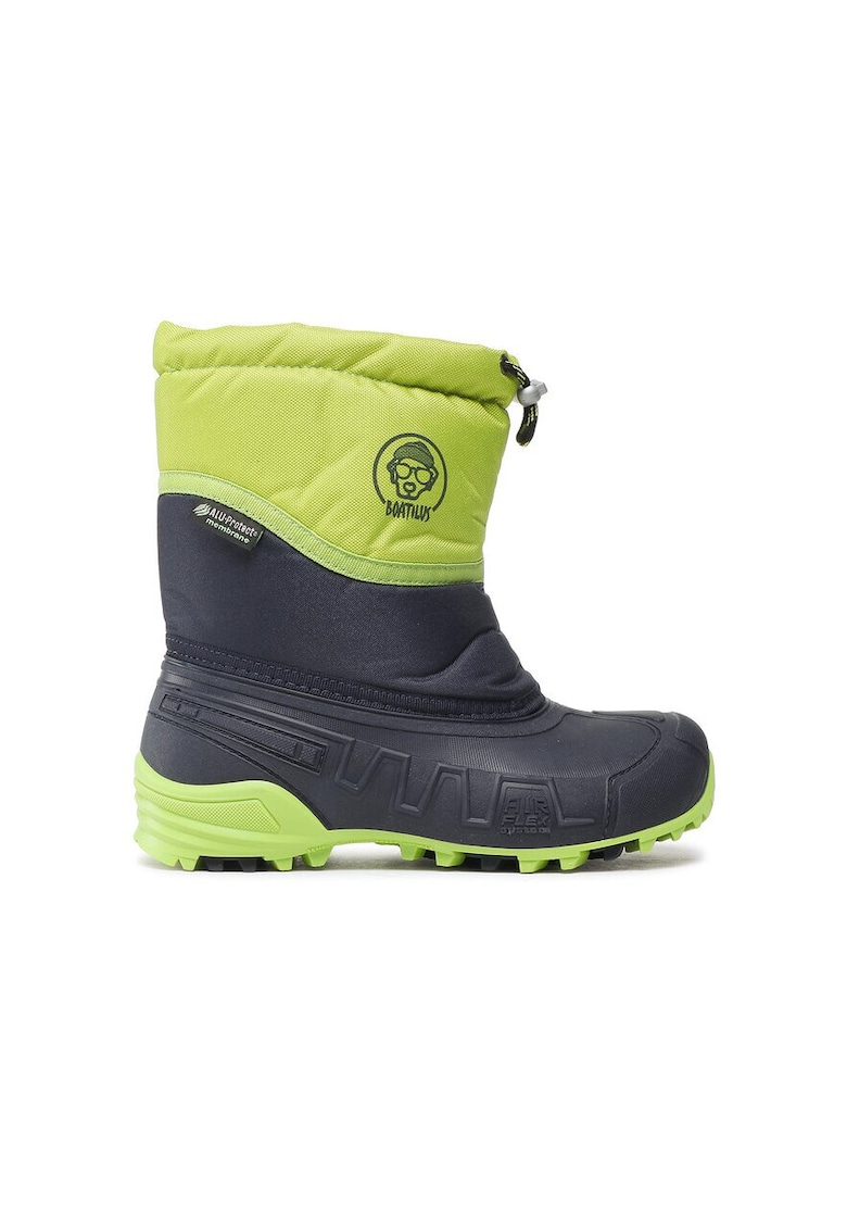 Cizme copii - 06141 - Sintetic - Verde - Negru