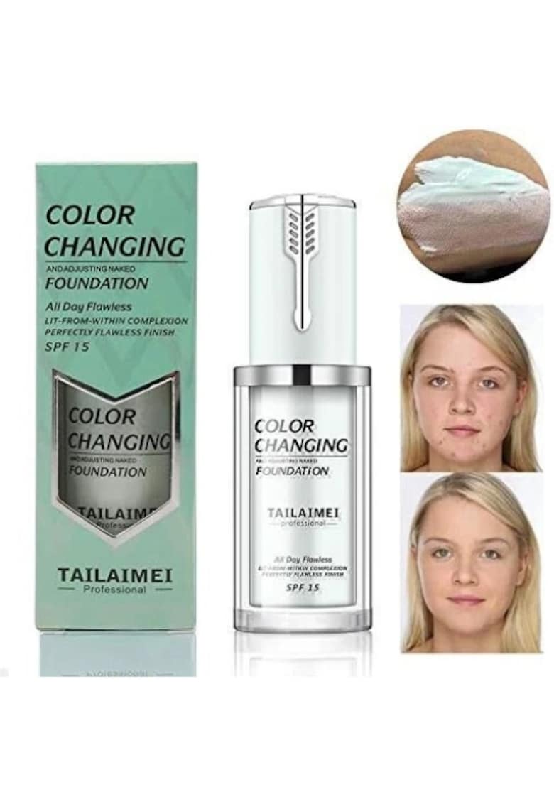 Fond de ten - Pentru Toate Tipurile de Ten - Color Changing - Green - 40 ml