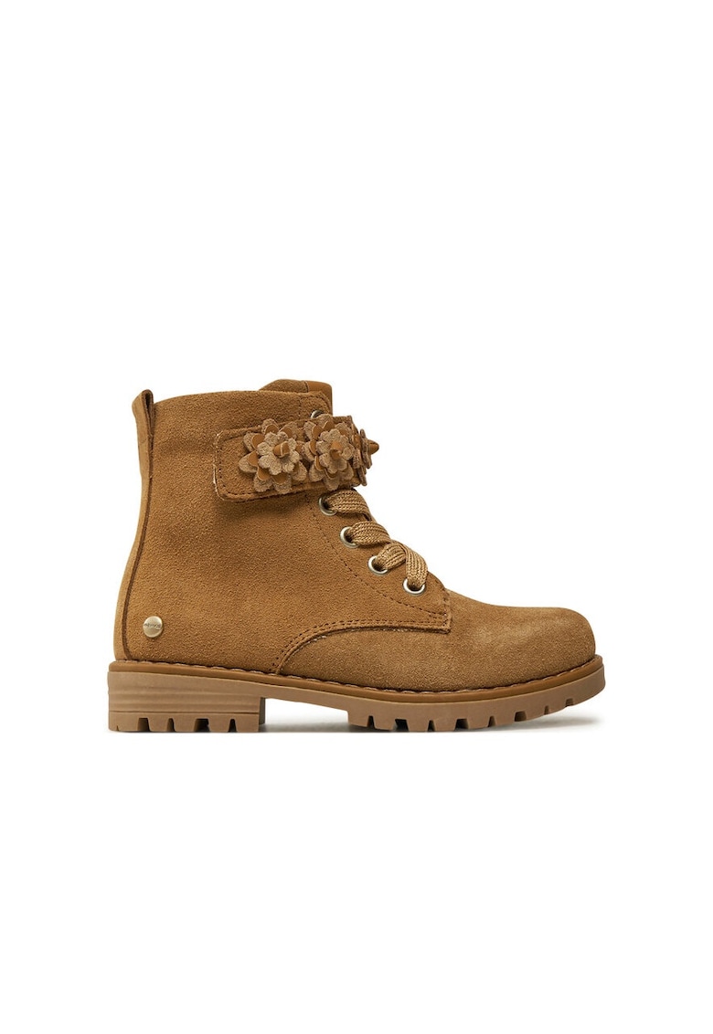 Ghete copii - 86121 - Piele naturala - Maro