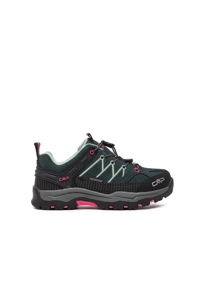 Ghete copii - 30865 - Piele naturala - Roz/Negru - Negru/Roz