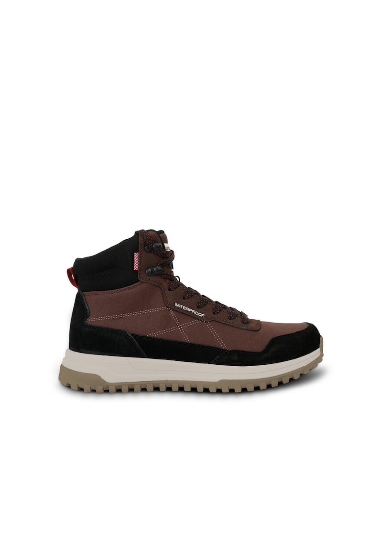 Ghete trekking barbati - 34603 - Piele naturala - Maro