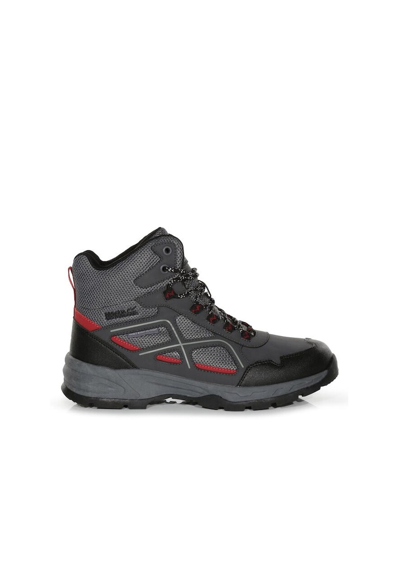 Ghete trekking barbati - 37625 - Piele ecologica - Gri