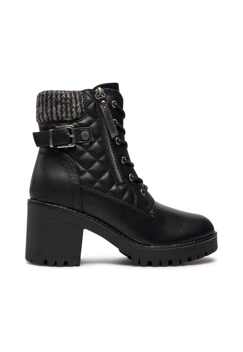 Botine dama - 51525 - Piele ecologica - Negru