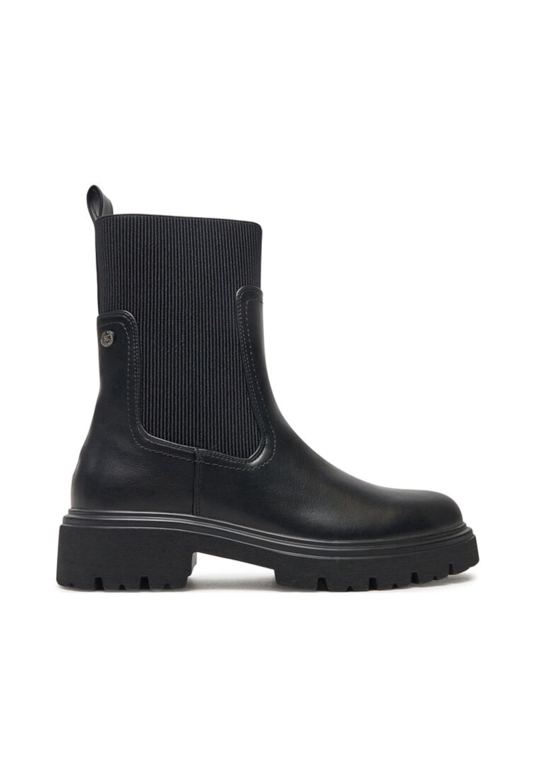Botine dama - 43169 - Piele ecologica - Negru