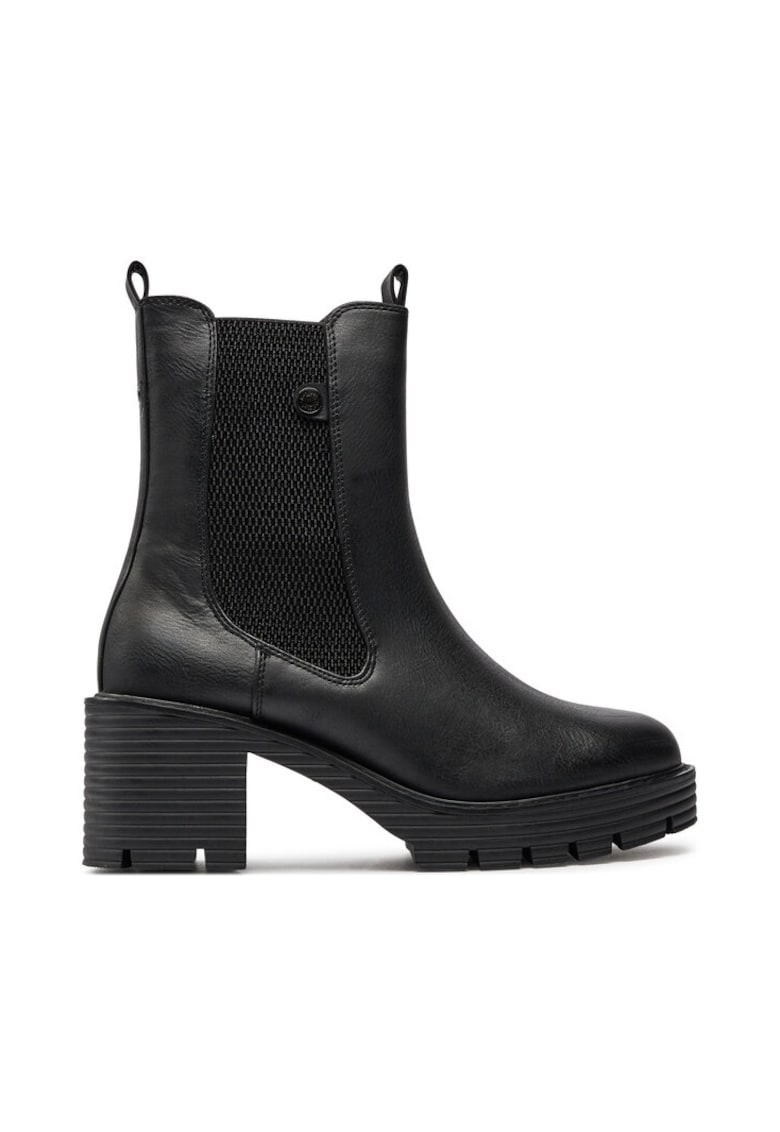 Botine dama - 51372 - Piele ecologica - Negru