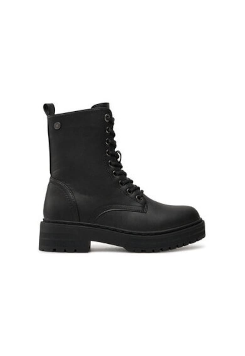 Botine dama - 31862 - Piele ecologica - Negru