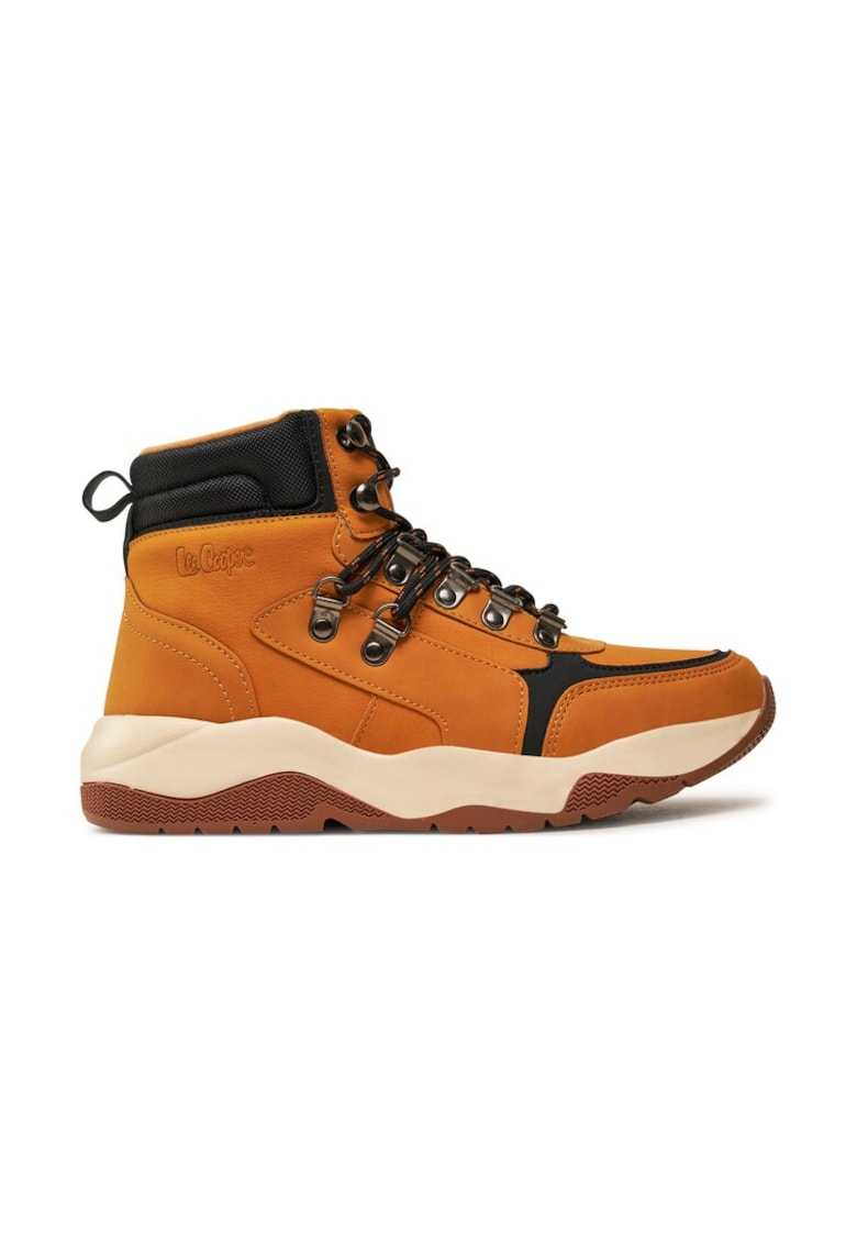 Botine dama - 22112 - Piele ecologica - Maro