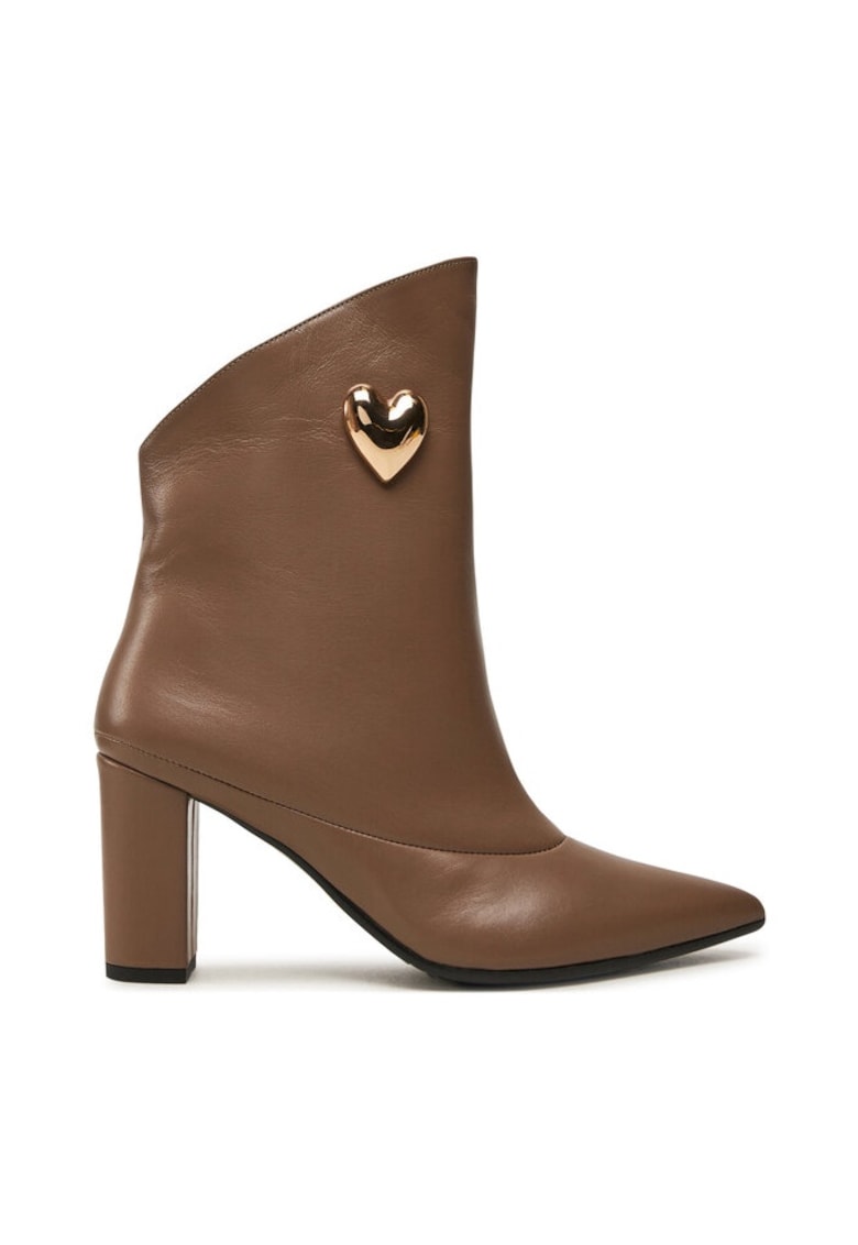 Botine dama - 48003 - Piele naturala - Maro