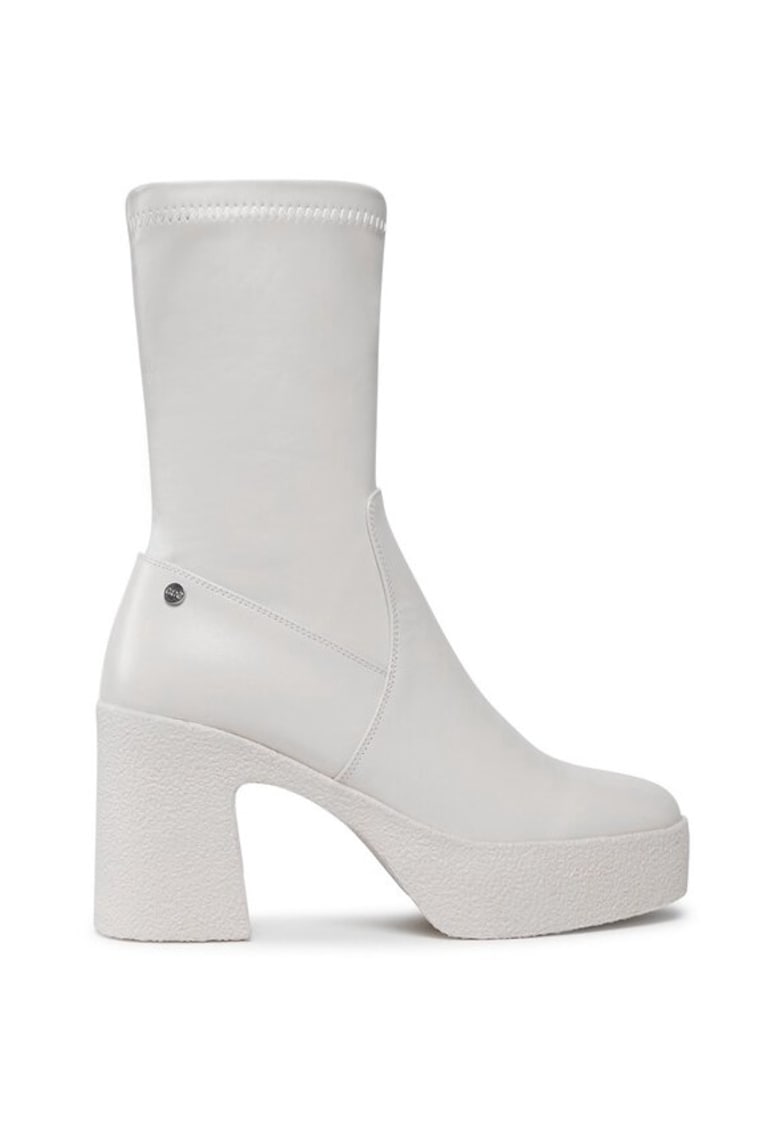 Botine dama - 92587 - Piele naturala - Bej