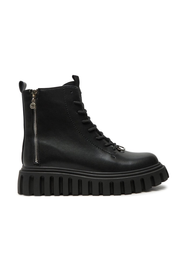 Botine dama - 21320 - Piele naturala - Negru