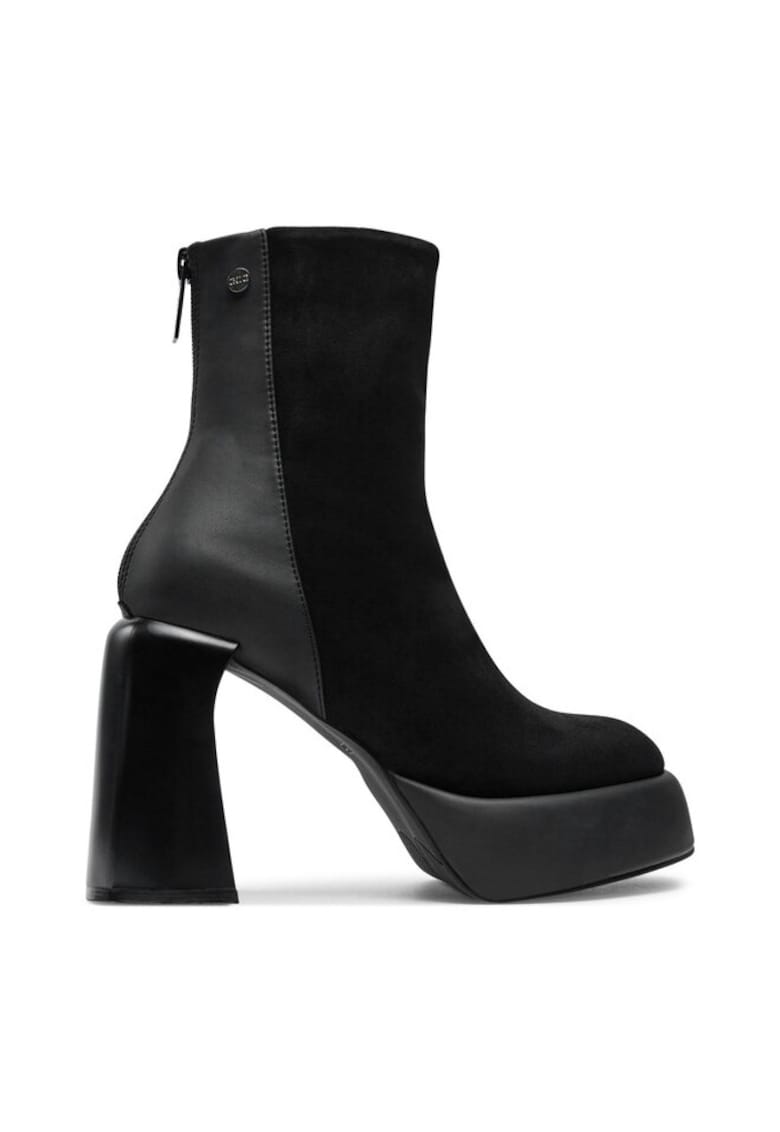 Botine dama - 78034 - Textil - Negru - Negru