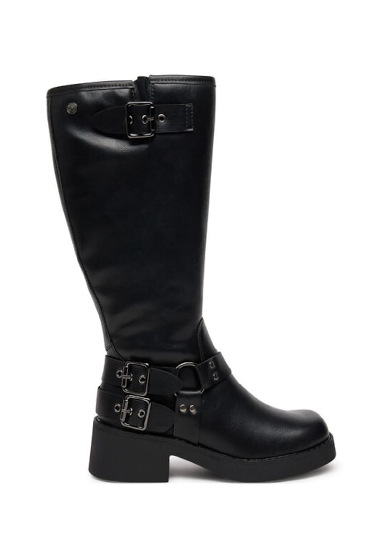 Cizme dama - 51419 - Piele ecologica - Negru