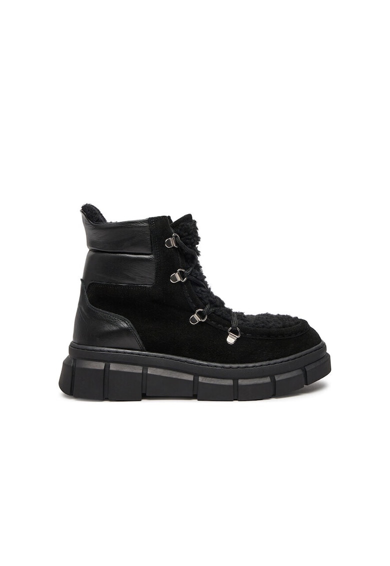 Piazza Pantofi sport dama - 73548 - Piele naturala - Negru - Negru