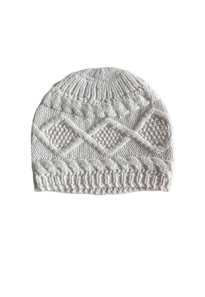 Caciula dama  kasmir - crem - marime S