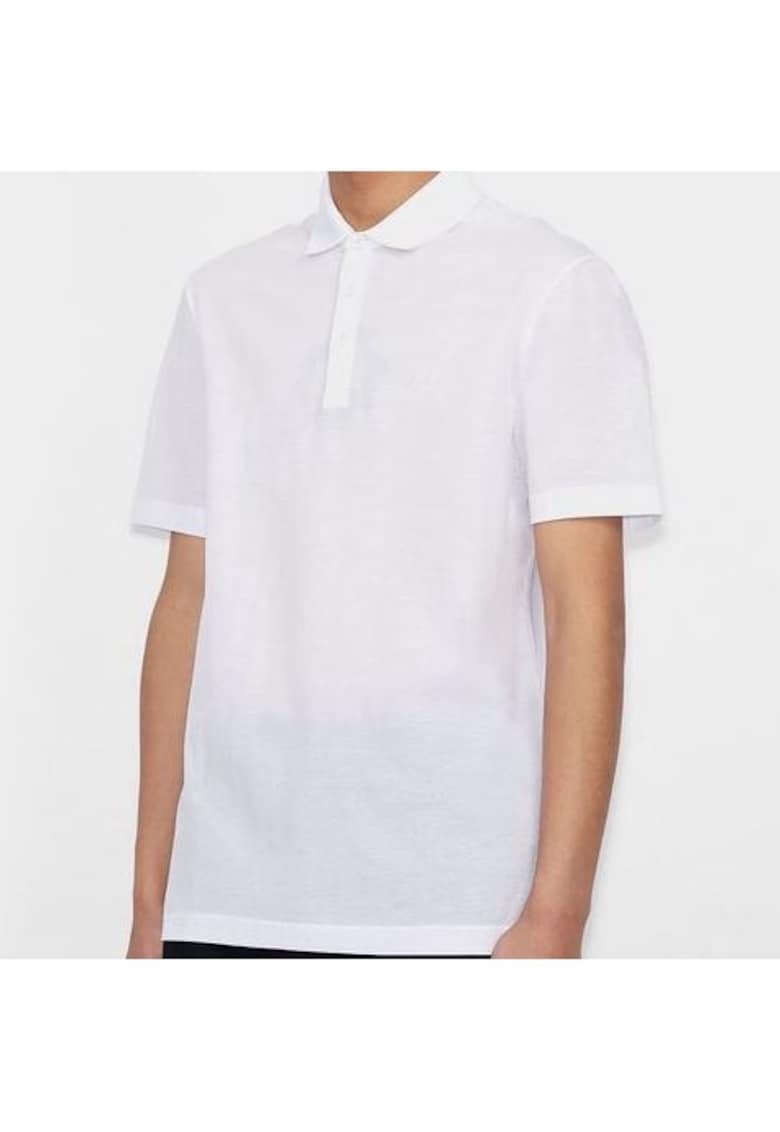 Tricou polo confortabil - Alb