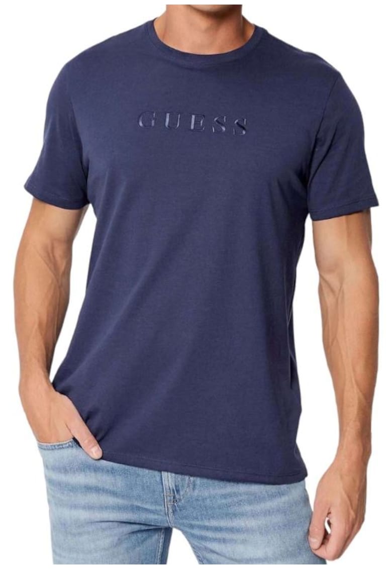 Guess Tricou din bumbac cu logo -