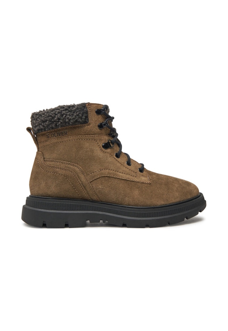 Ghete barbati - 25671 - Piele ecologica - Kaki Ghete barbati - 25671 - Piele ecologica - Kaki