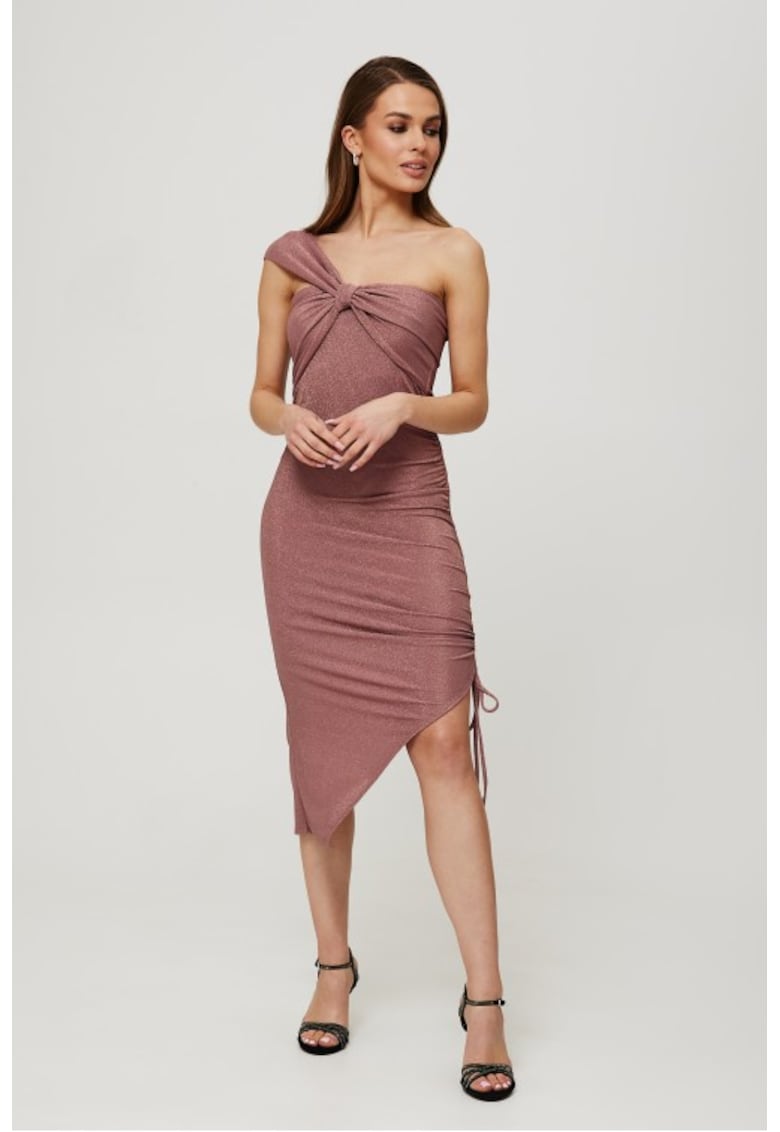 Rochie metalica trasa in lateral -