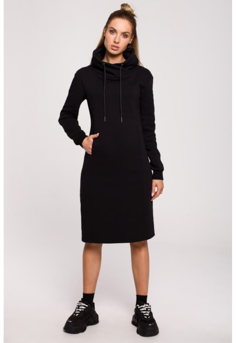 Rochie cu guler inalt -