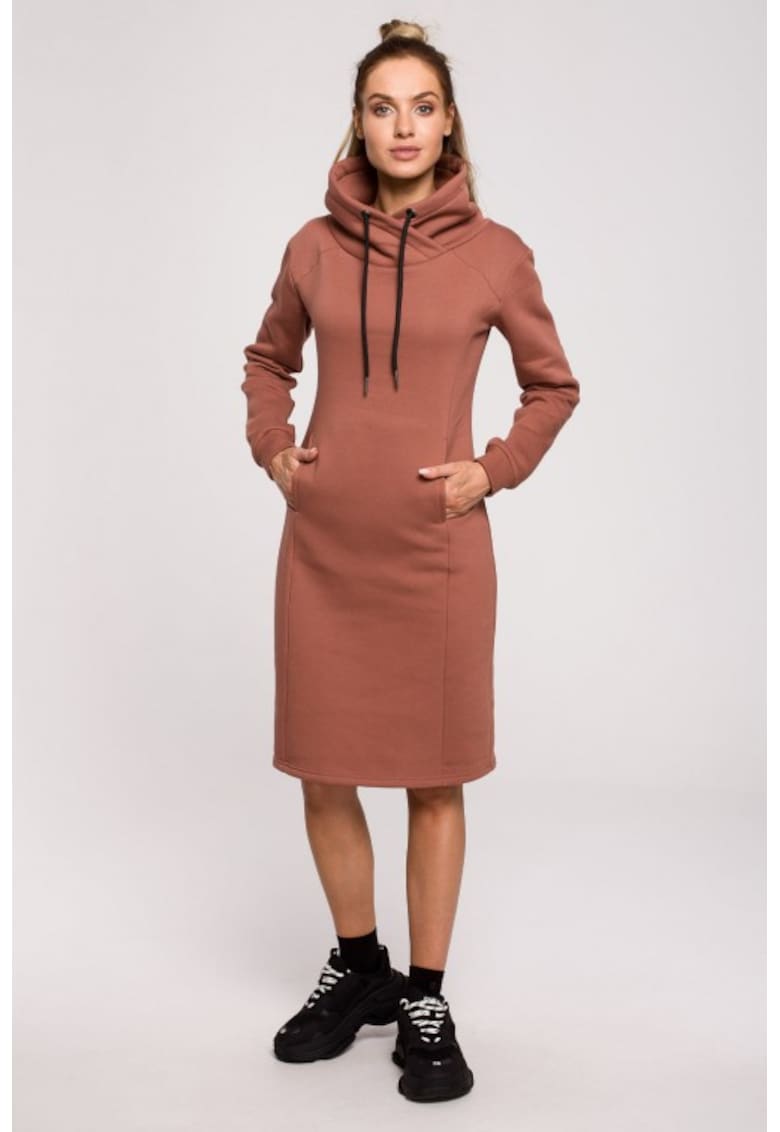 Rochie cu guler inalt -