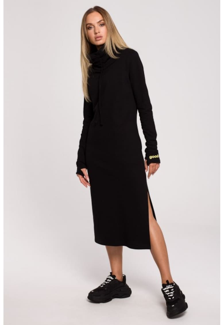 Rochie maxi cu guler inalt -