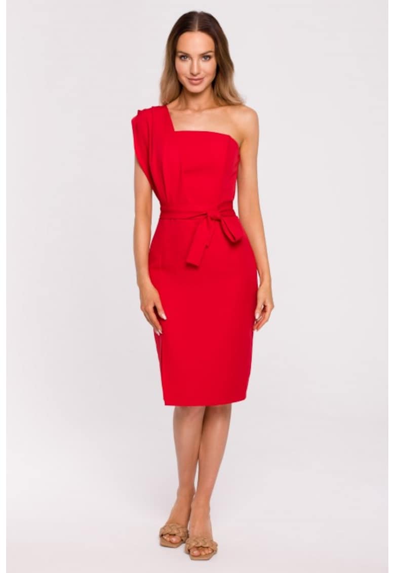 Rochie cambrata pe un umar -