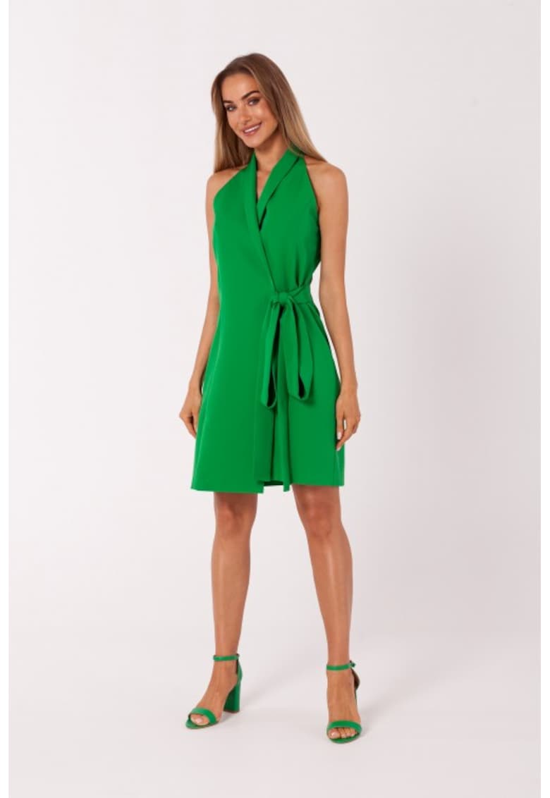 Rochie sacou cu cravata -