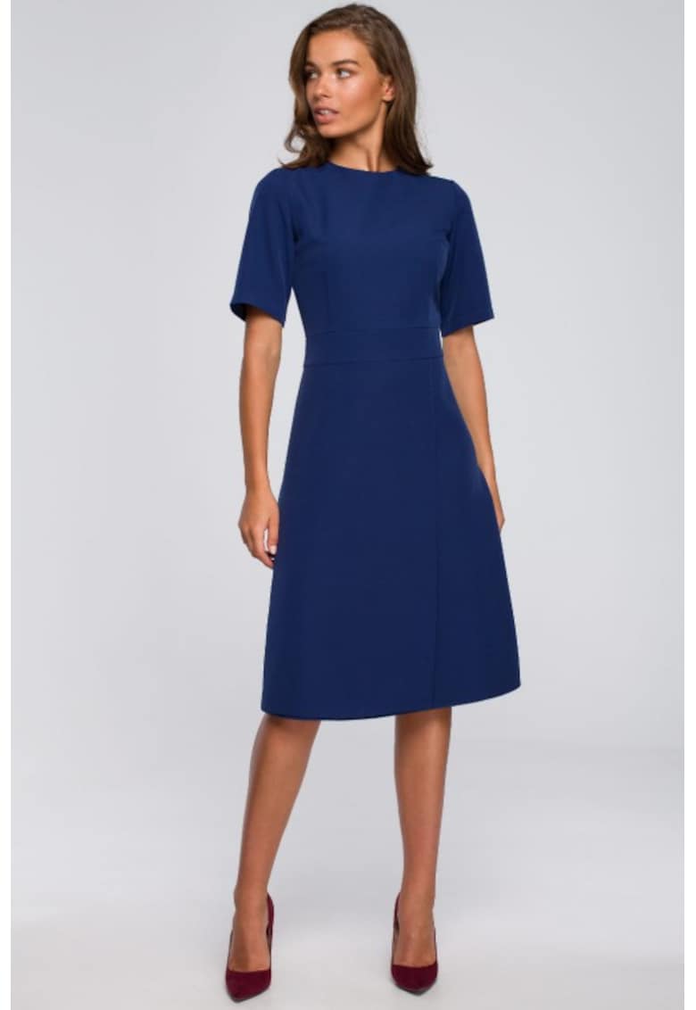 Rochie midi cu detaliu petrecut -