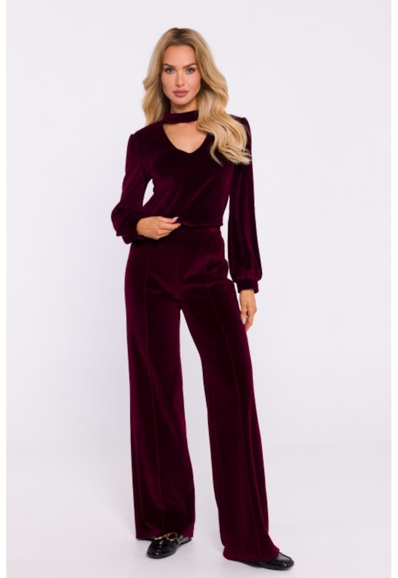 Pantaloni din catifea - evazata -