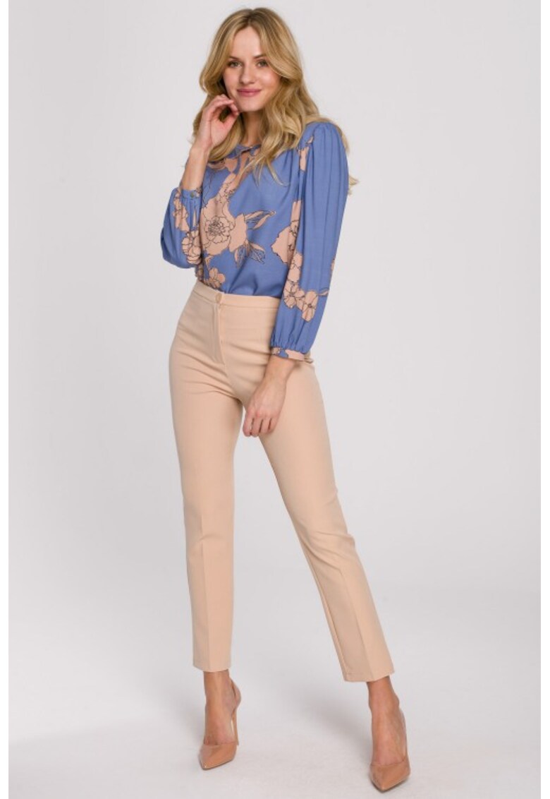 Pantaloni cu despicaturi la spate - Bej