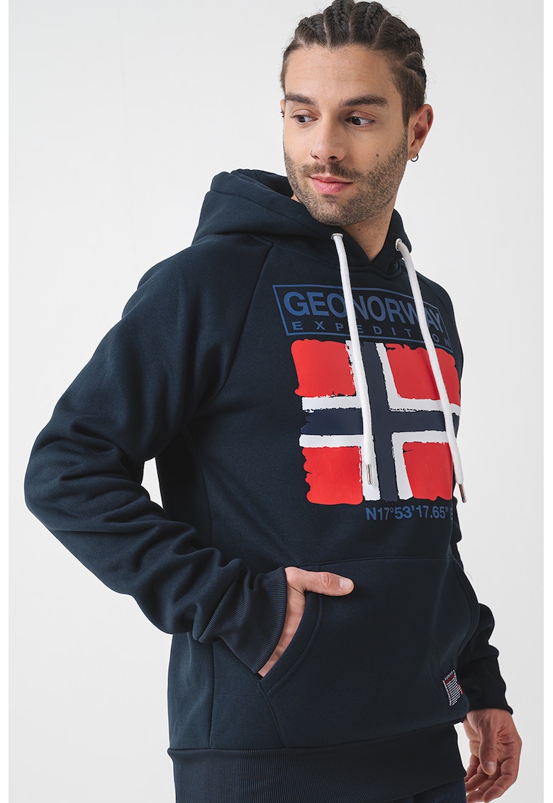 Hanorac regular fit cu logo