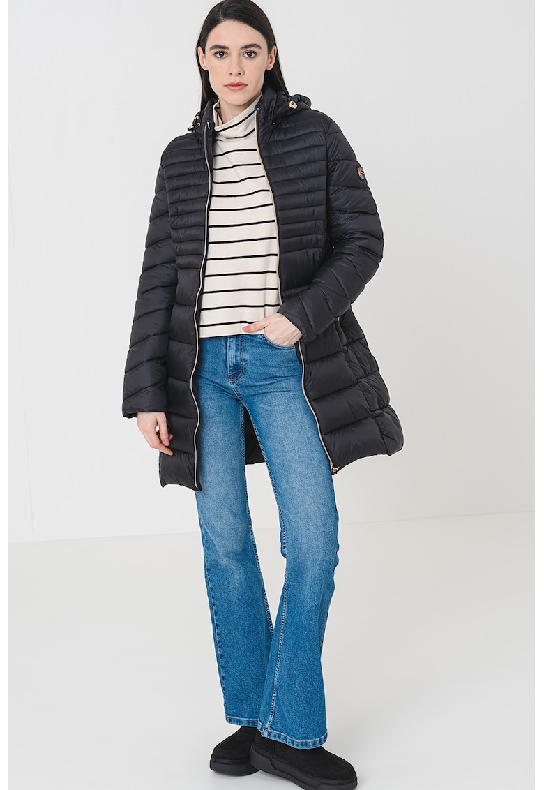 Geaca lunga cu gluga Bealize