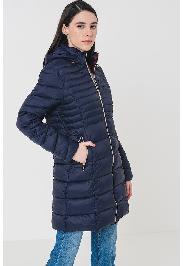 Geaca lunga cu gluga Bealize