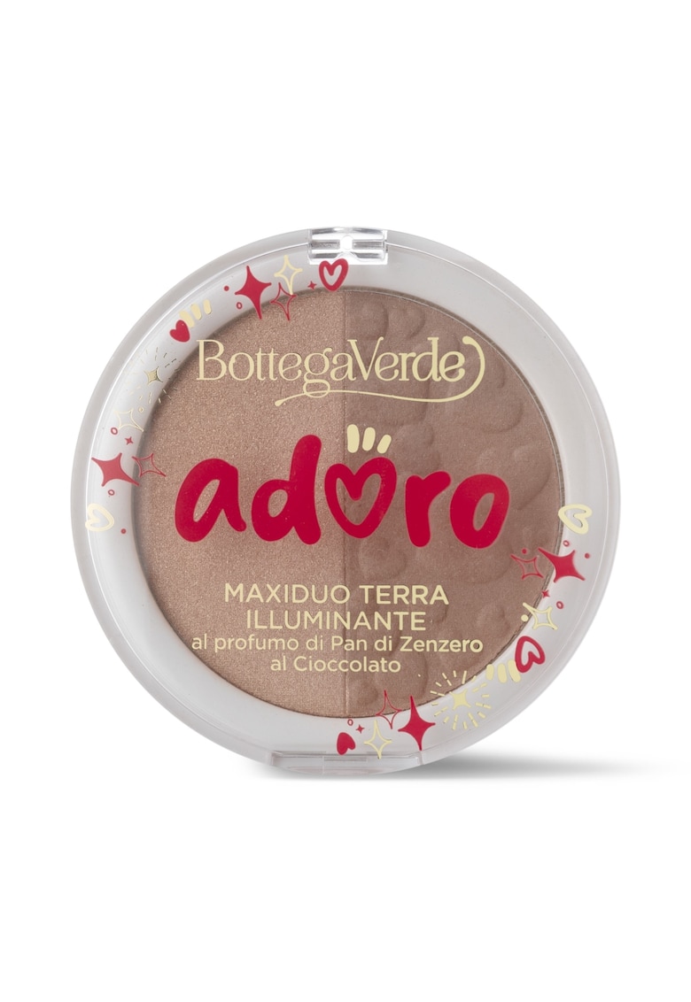 Pudra dubla bronzanta - cu turta dulce si ciocolata - nuante naturale - Adoro - 10 G -