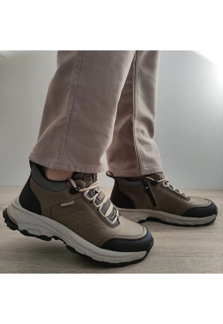 Ghete Casual Barbati E3122 Kaki - Kaki - Kaki