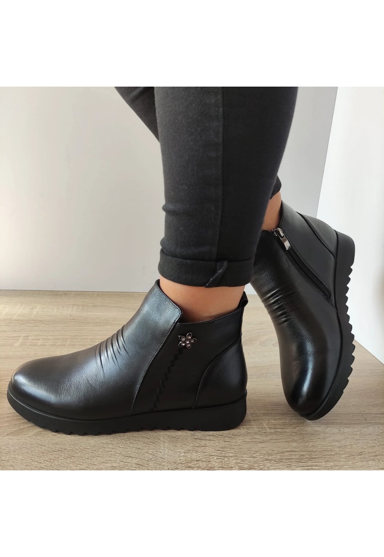 Ghete Casual Dama C5561 - Negru