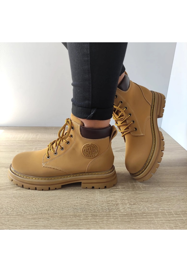 Ghete Casual Dama A16637 - Galben