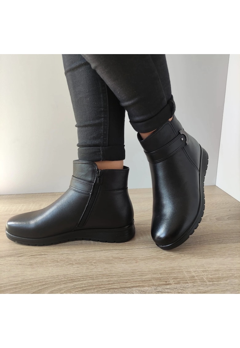 Ghete Casual Dama M021 - Negru - Negru