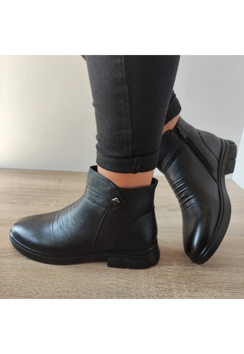Ghete Casual Dama M2688 - Negru - Negru