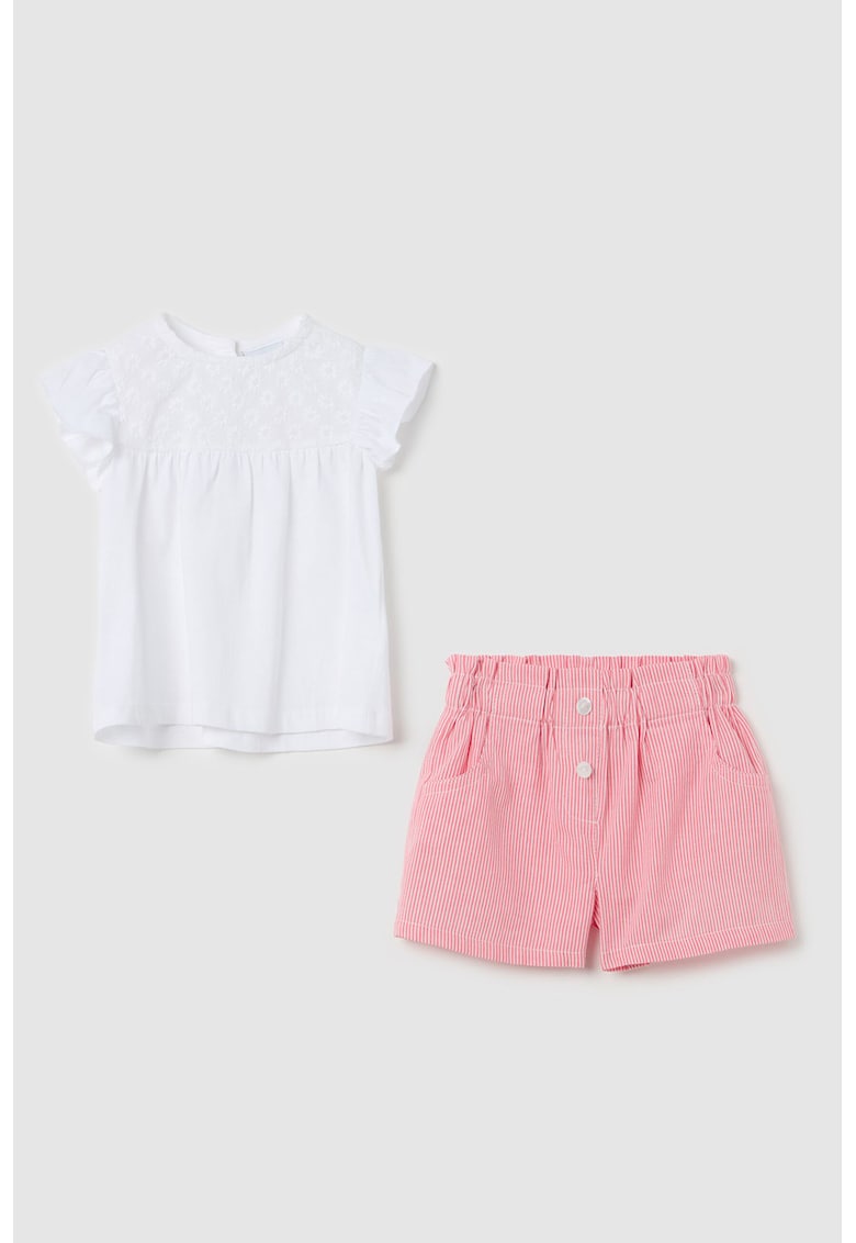 Set de pantaloni scurti si top din bumbac Set de pantaloni scurti si top din bumbac