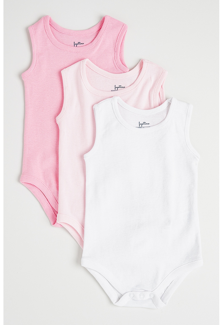 Set de body-uri cu model uni - 3 piese