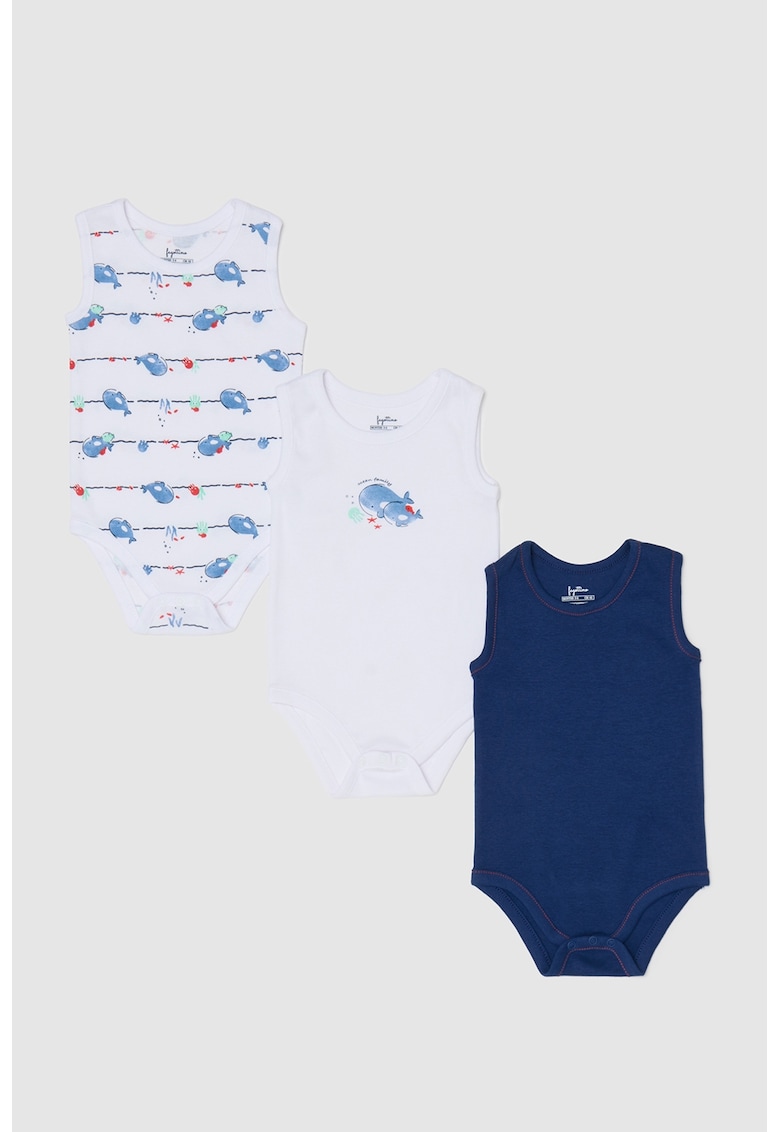 Set de body-uri fara maneci - 3 piese