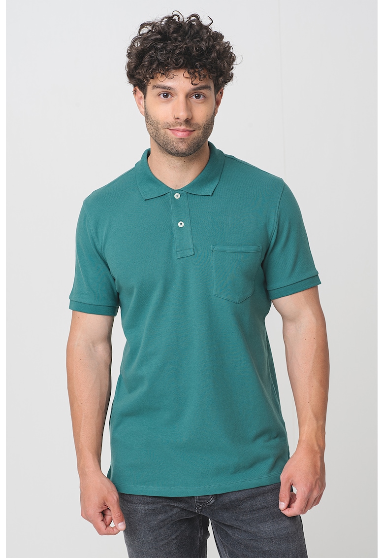 Tricou polo cu buzunar pe piept Tricou polo cu buzunar pe piept