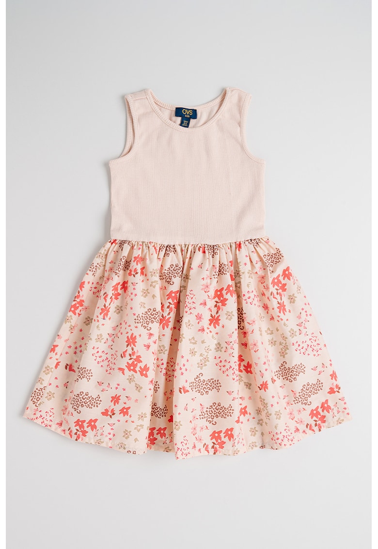 Rochie scurta evazata cu model floral Rochie scurta evazata cu model floral