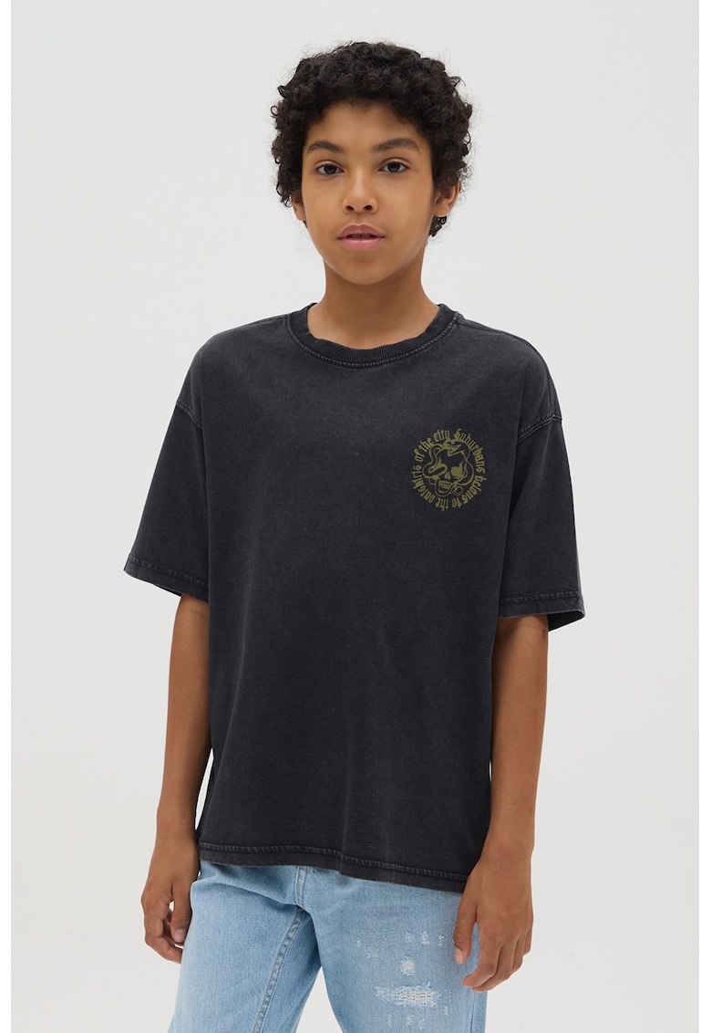 Tricou din bumbac cu imprimeu grafic