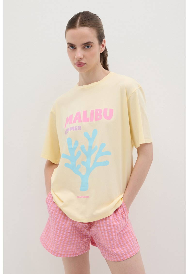 Tricou din bumbac cu imprimeu grafic