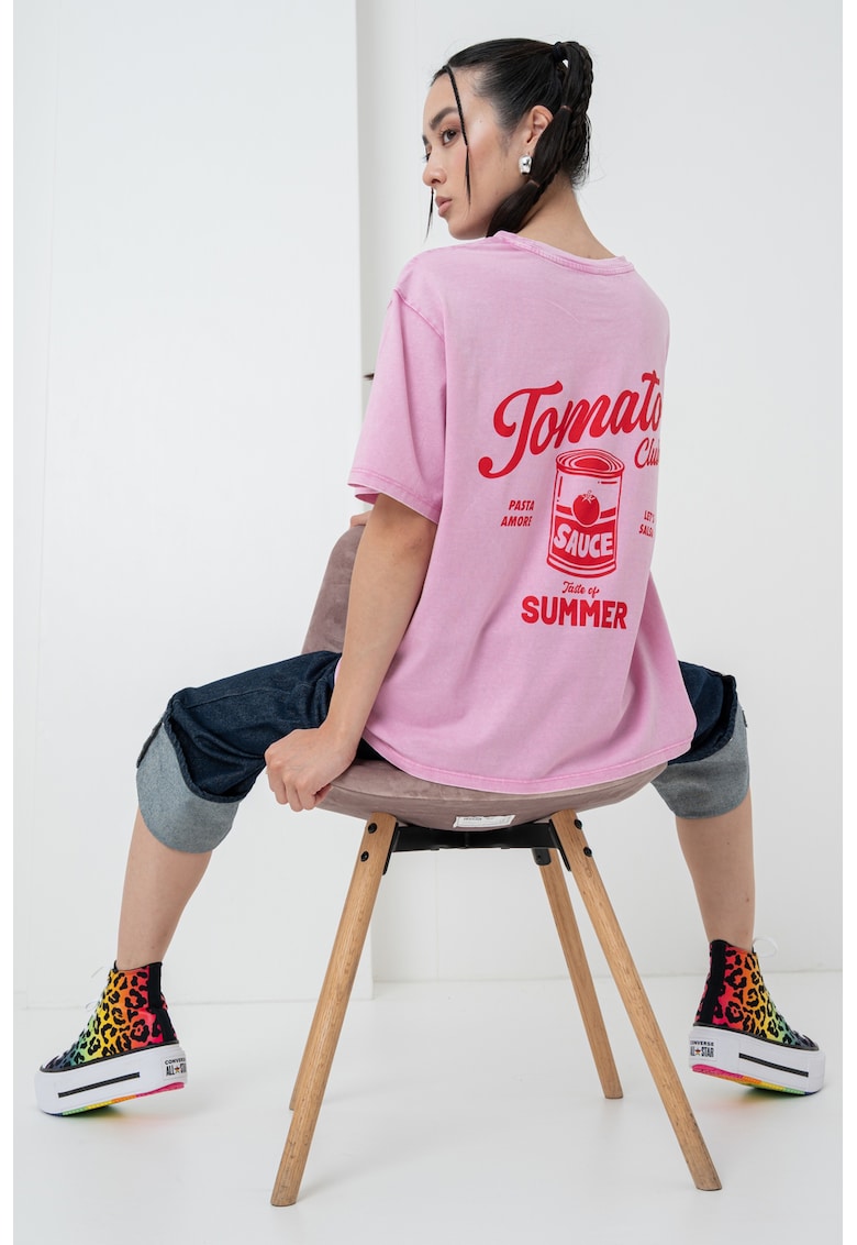 Tricou relaxed fit din bumbac