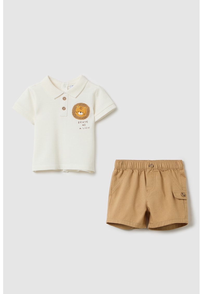 Set de tricou polo si pantaloni scurti - 2 piese Set de tricou polo si pantaloni scurti - 2 piese