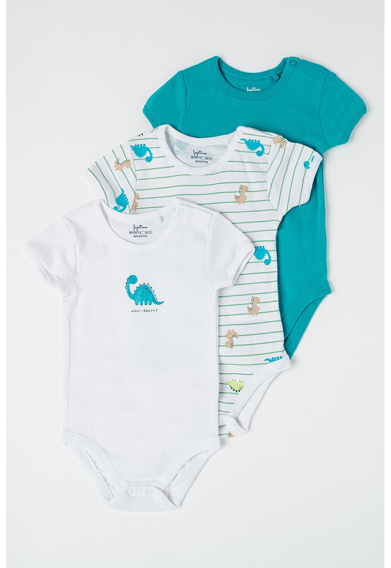 Set de body-uri cu maneci surte - 3 Piese Set de body-uri cu maneci surte - 3 Piese